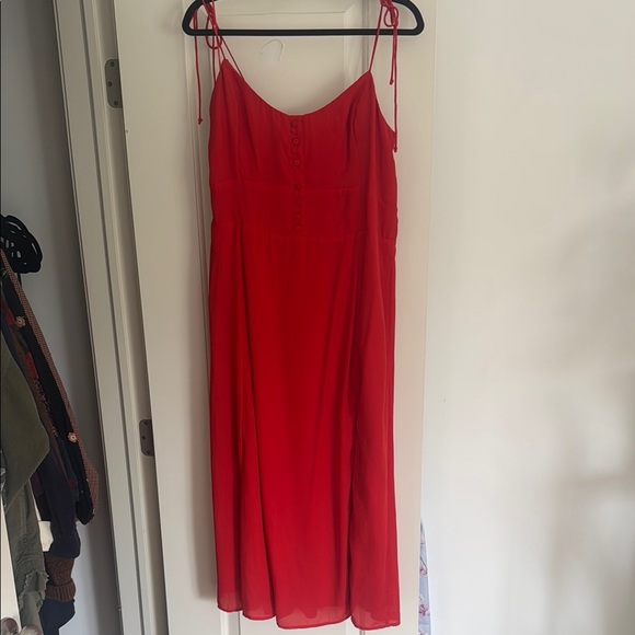Abercrombie & Fitch Dresses & Skirts - Abercrombie & Fitch Red Midi Dress